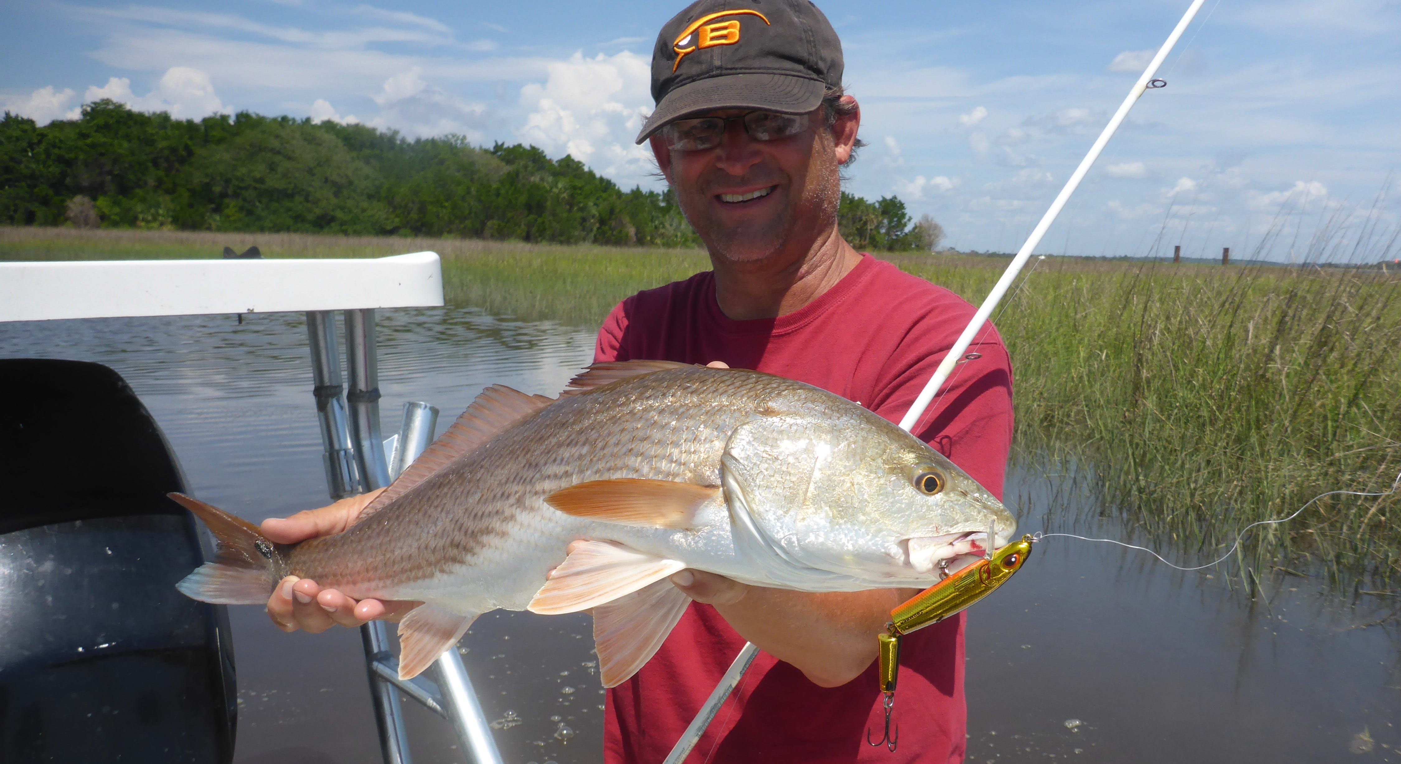 Jointed Wake Minnow redfish