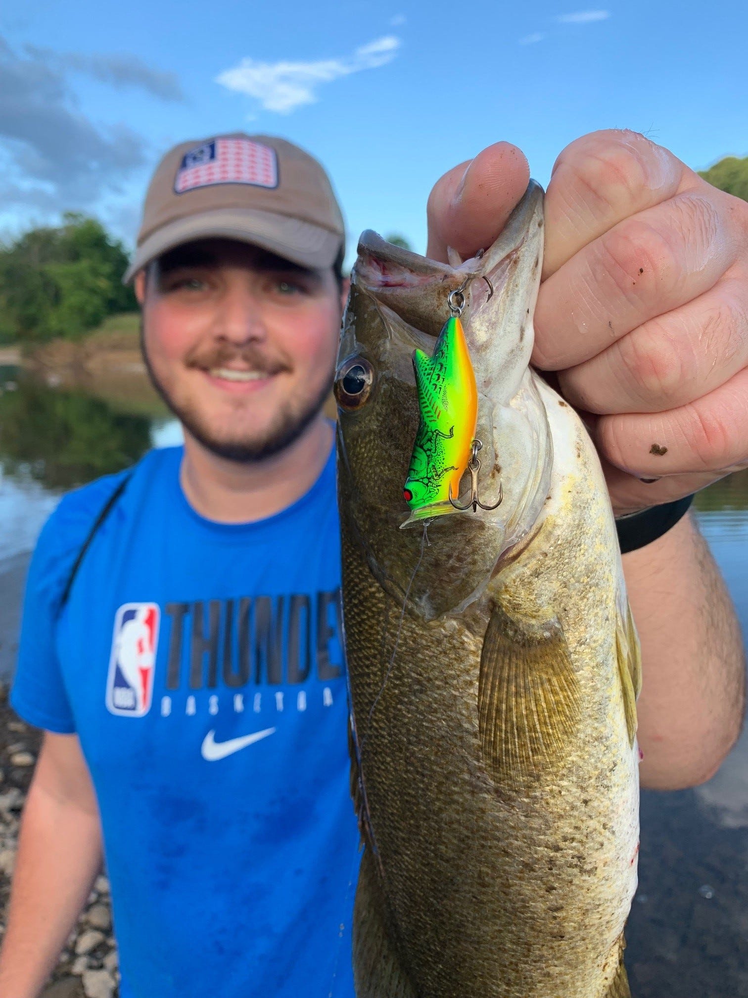 crickhopper popper smallmouth bass