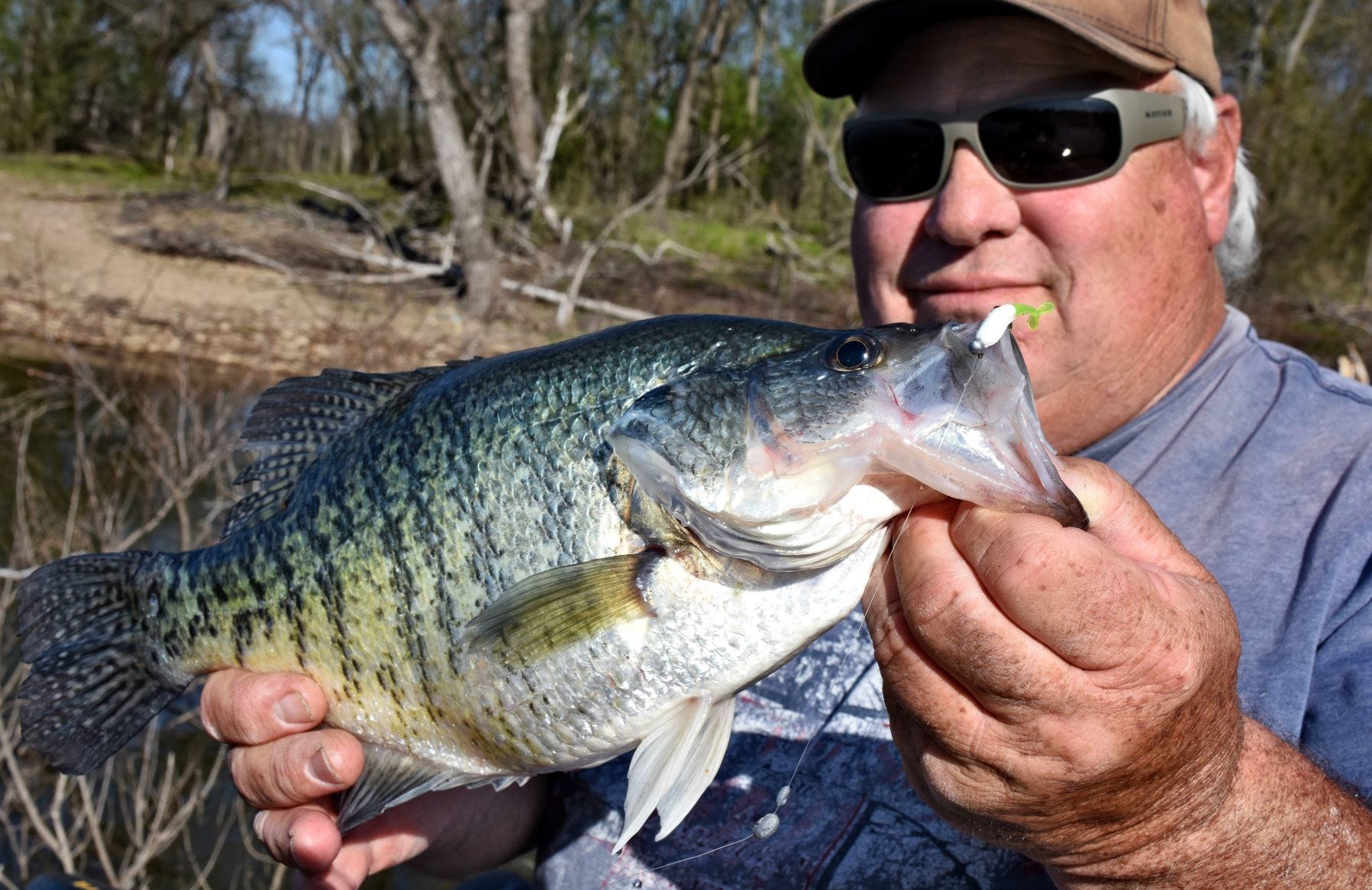 baby white crappie? ambitious little guy regardless. : r/Fishing