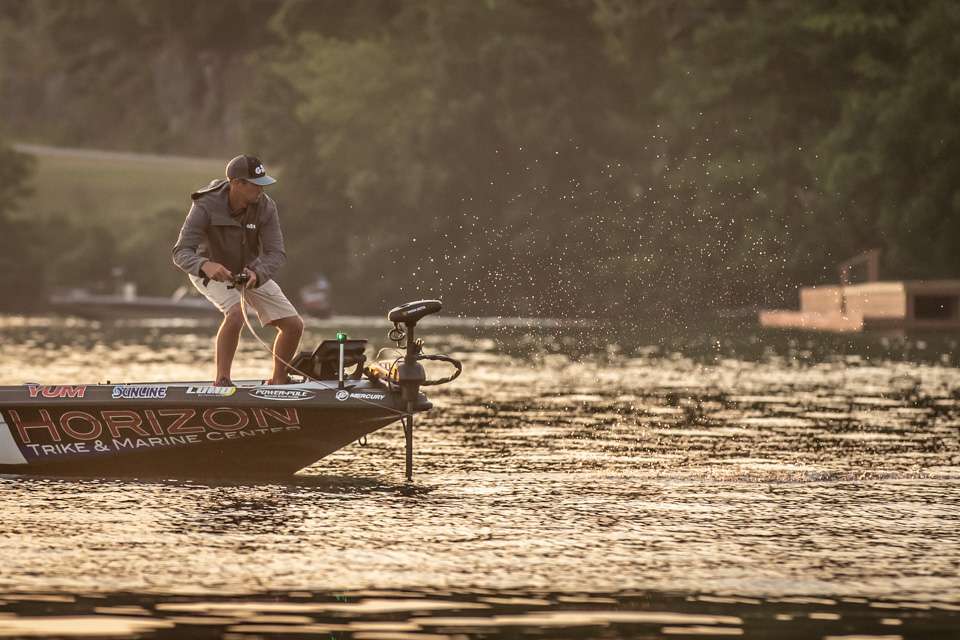 Luke Palmer landing bass