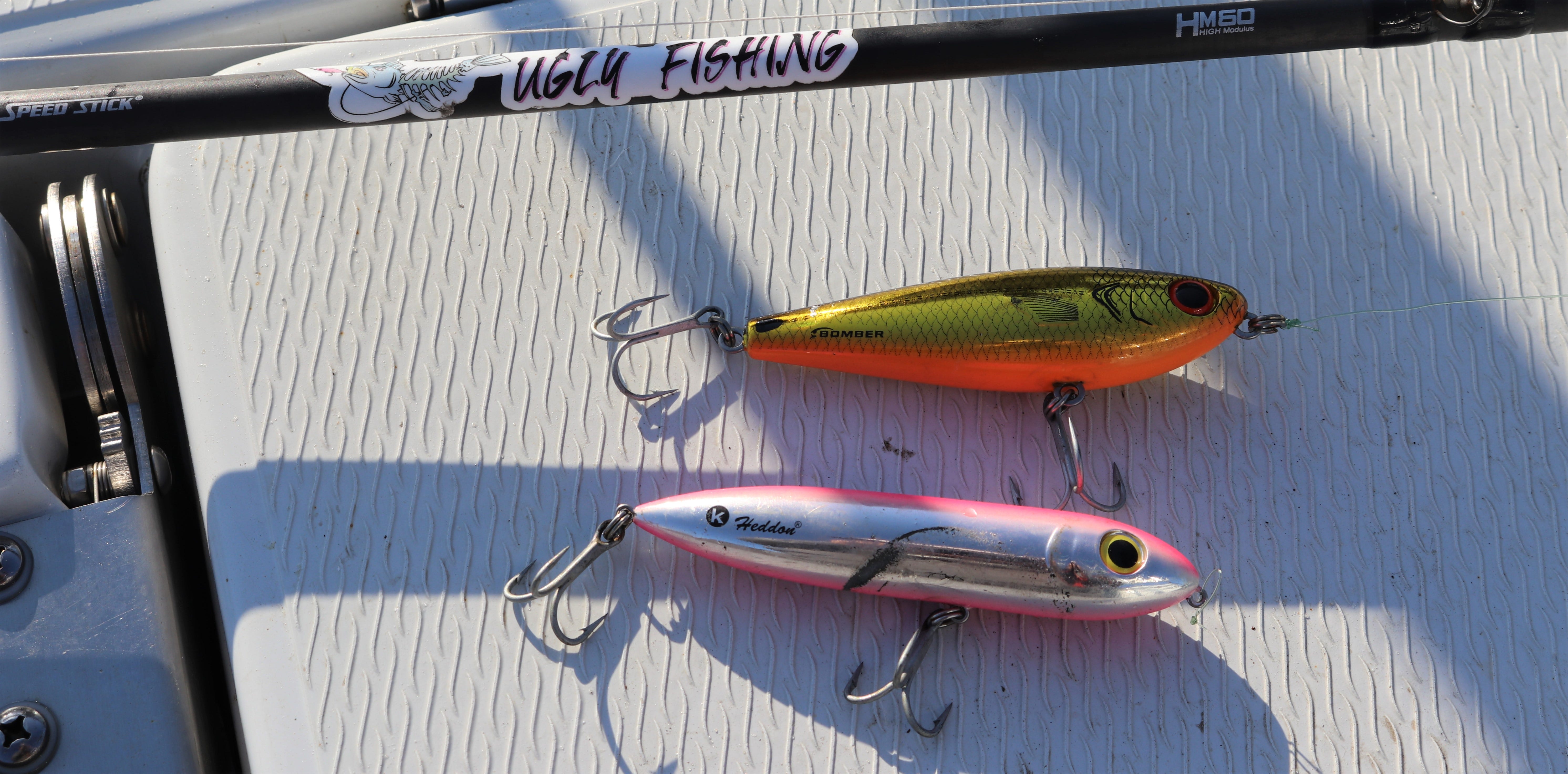 2 topwater walking lures