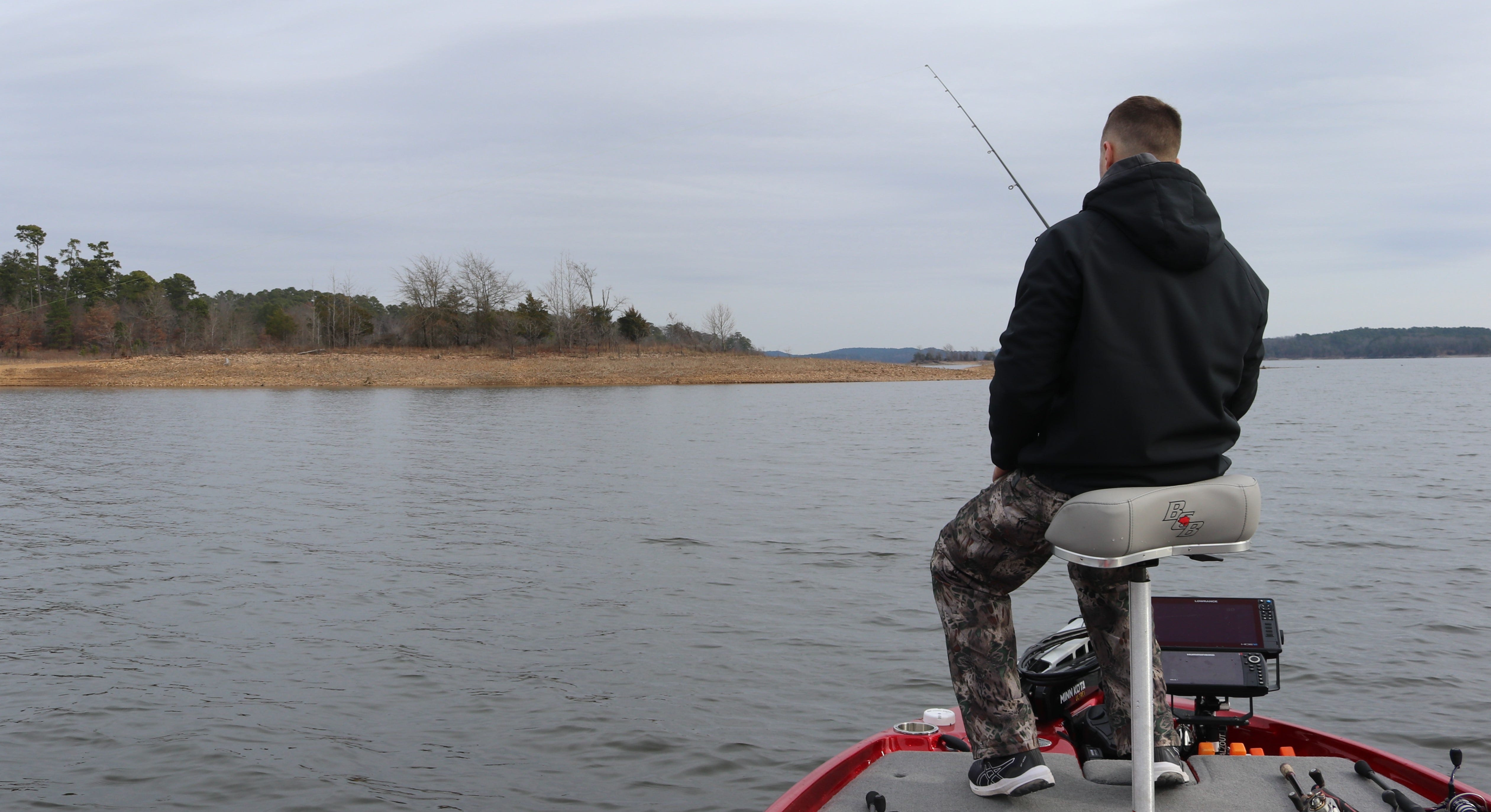 winter jig fishing