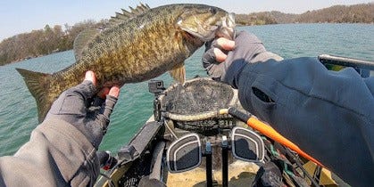 kayak smallmouth bass