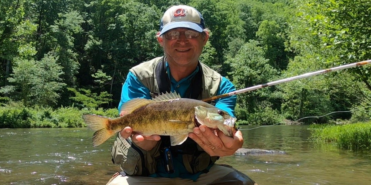 smallmouth bass on Rebel Creek Craw