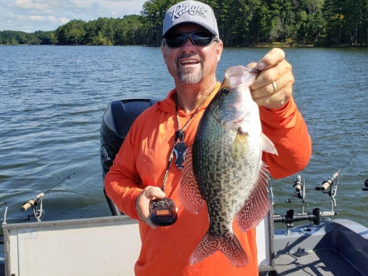 Angler with Crappie