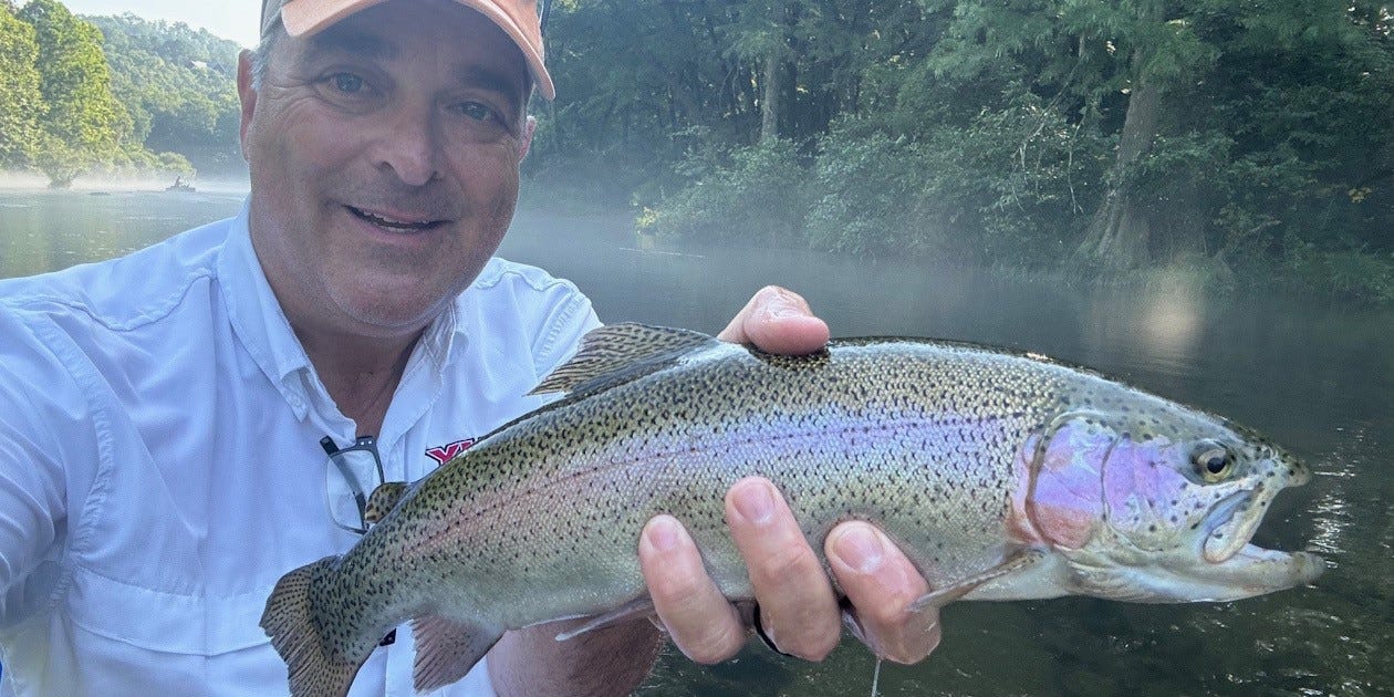 river trout catch