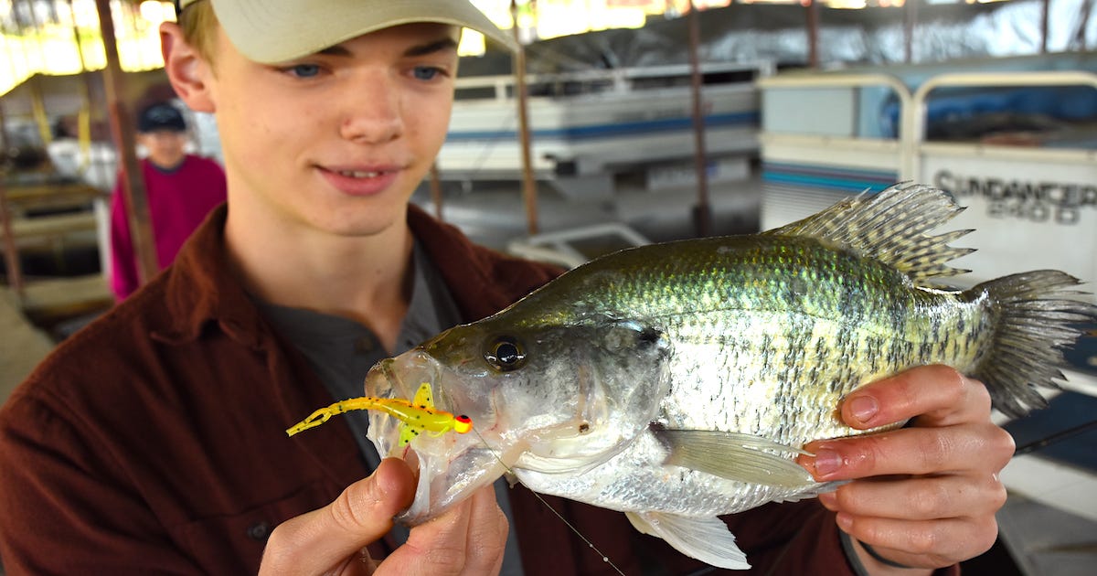 crappie on Bobby Garland Mayfly