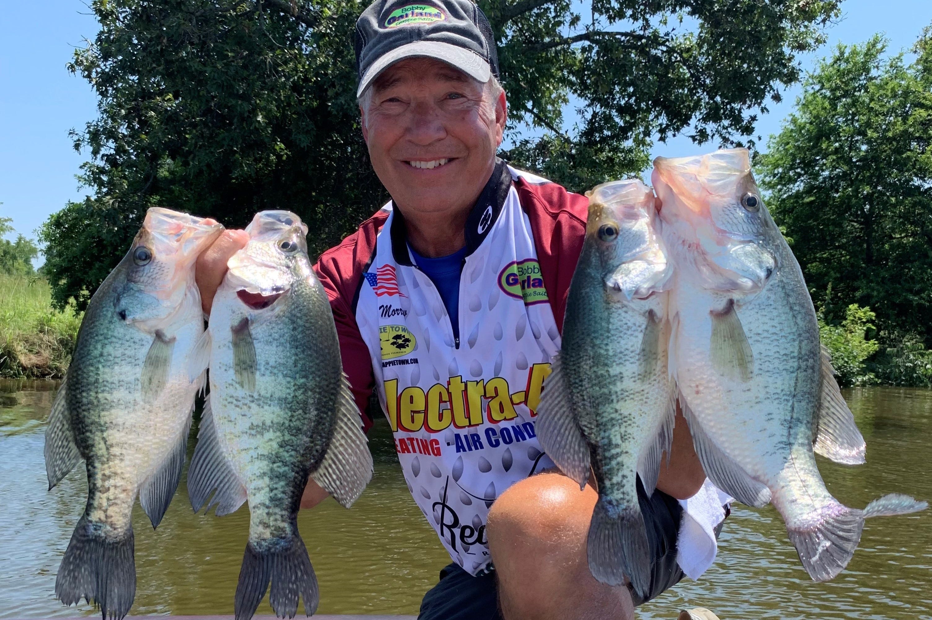 Grenada Lake crappie on fire