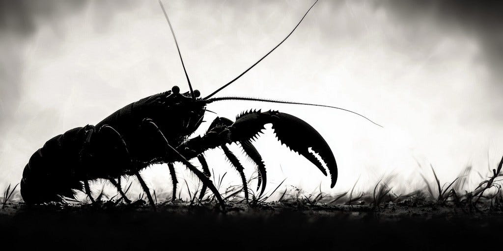 crayfish sillhouette