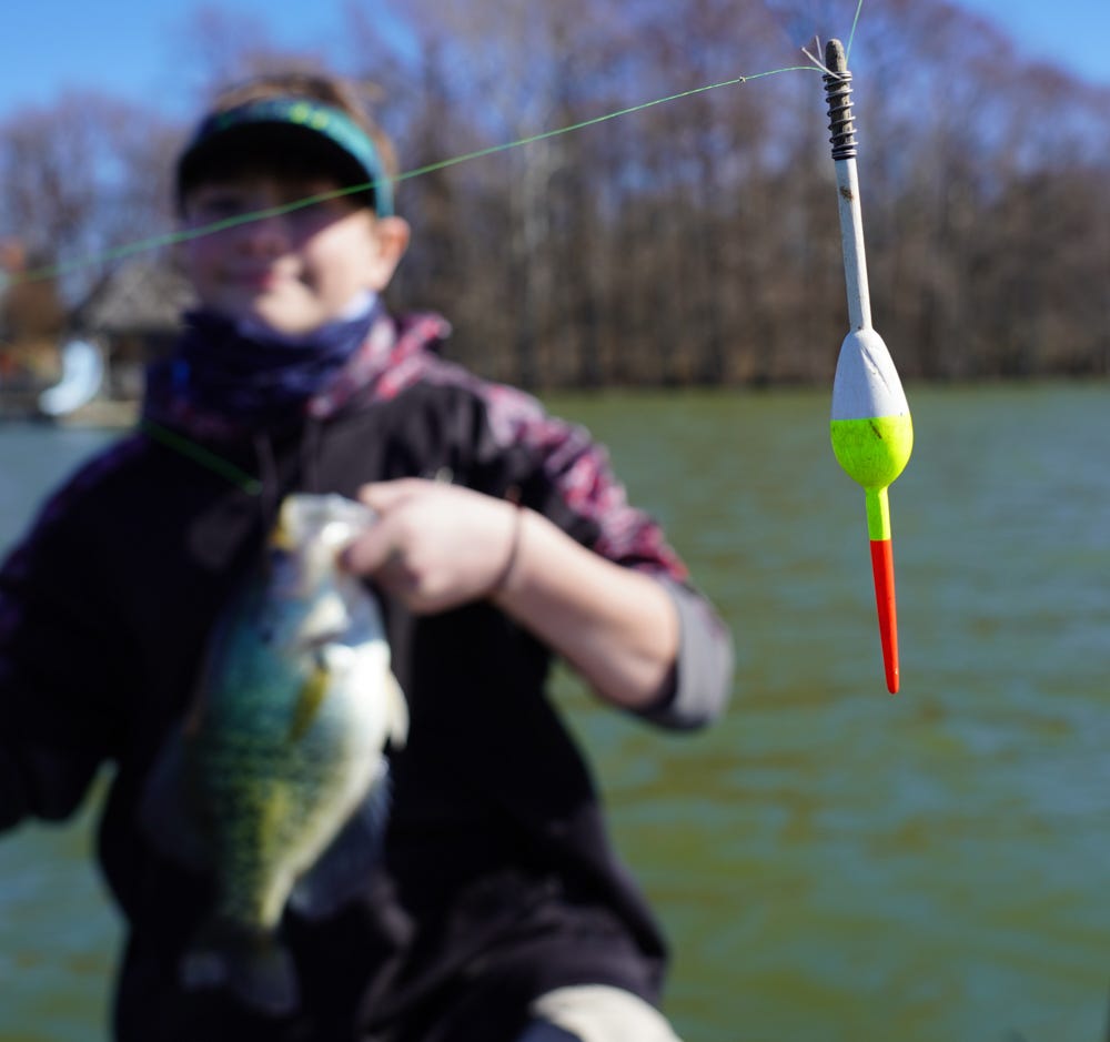 Bobber rig crappie